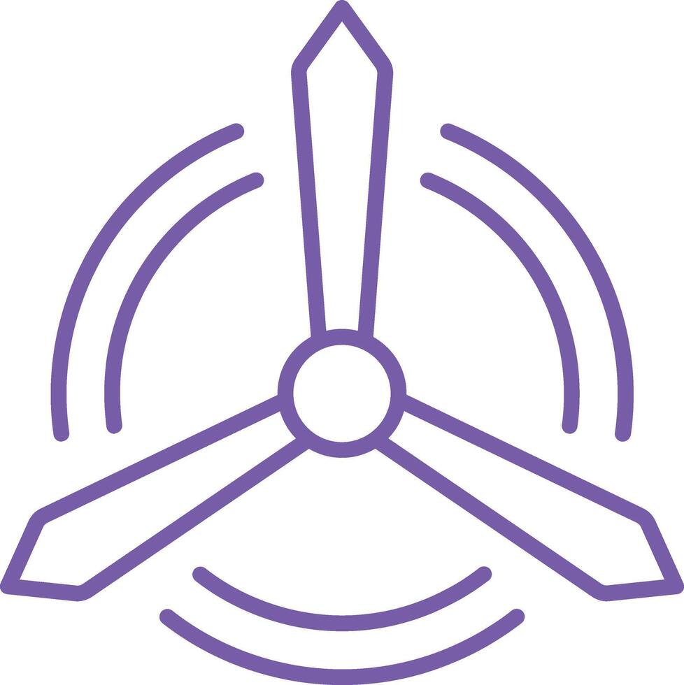Windmill Outline Icon vector