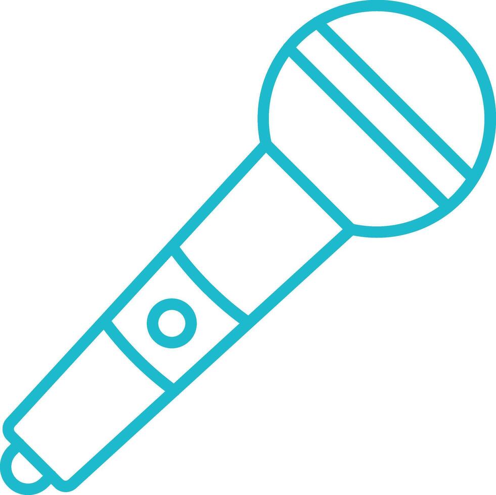 Microphone Icon Outline vector