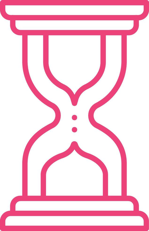 Hourglass Line Icon vector