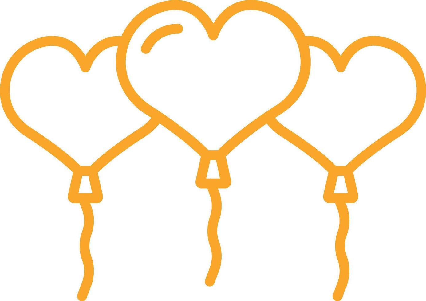 Outline Balloons Icon vector