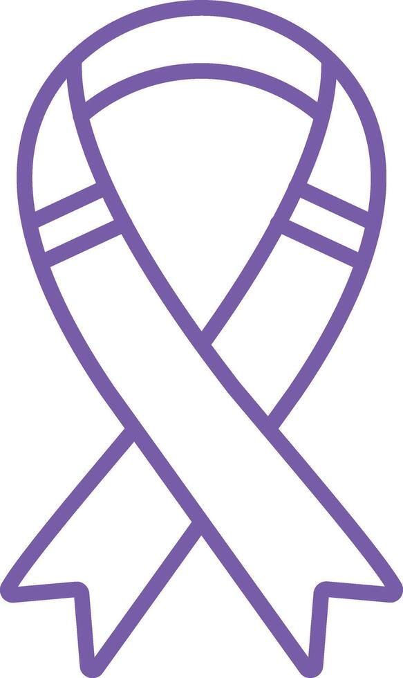 Ribbon Outline Icon vector