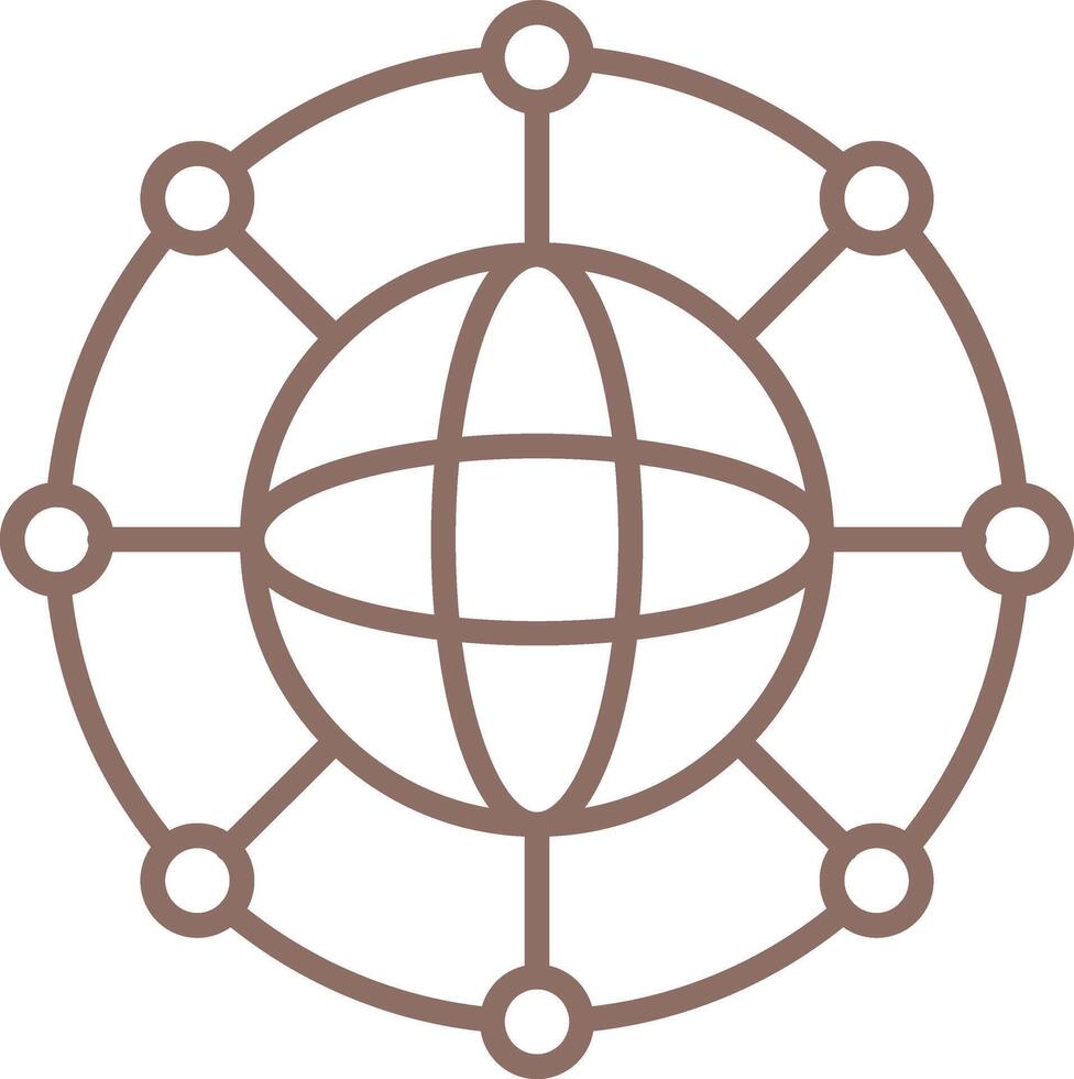 Outline Network Icon vector
