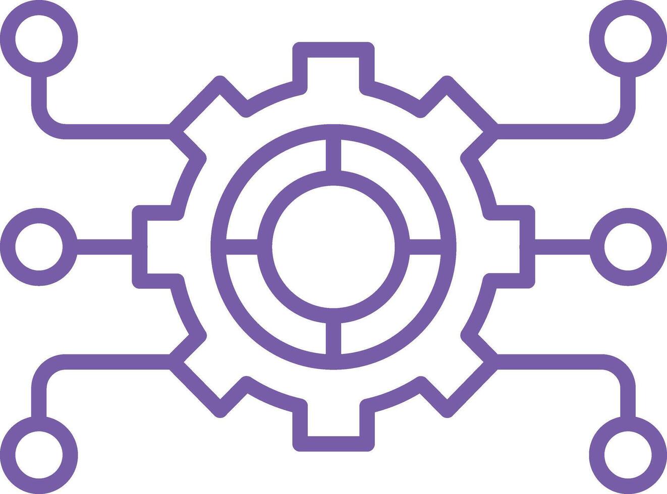 Setting Outline Icon vector