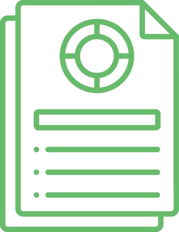 Report Outline Icon vector