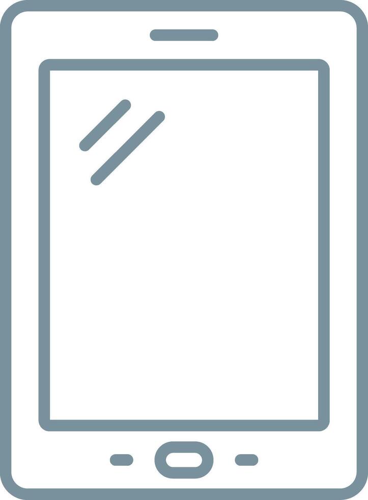 Outline Tablet Icon vector