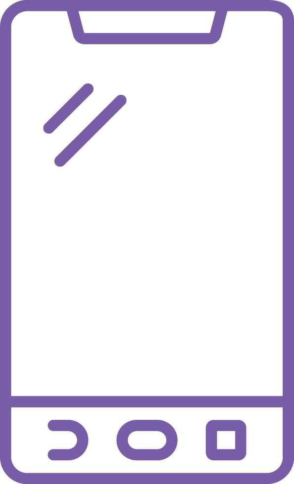 Mobile Outline Icon vector