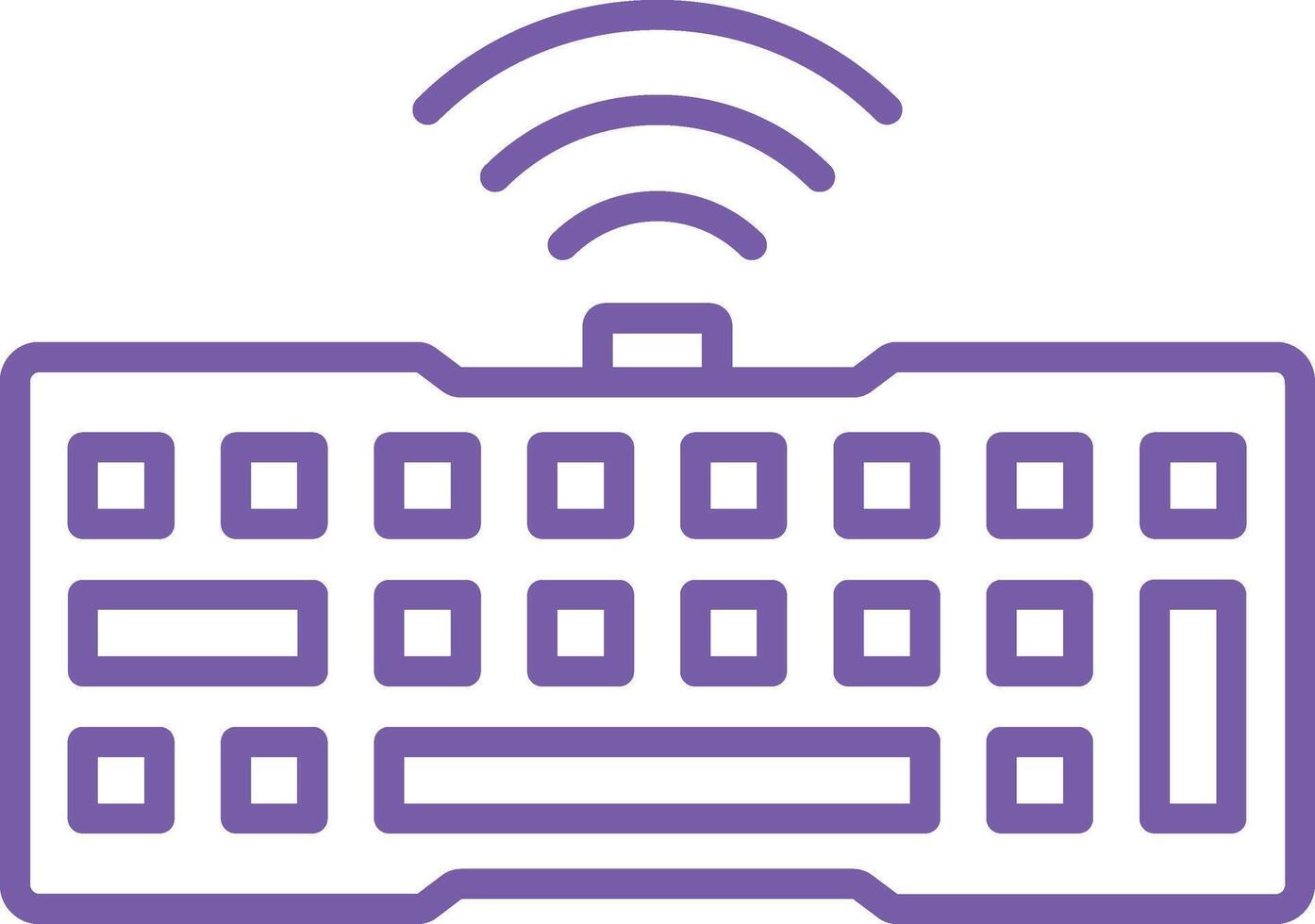 Keyboard Outline Icon vector