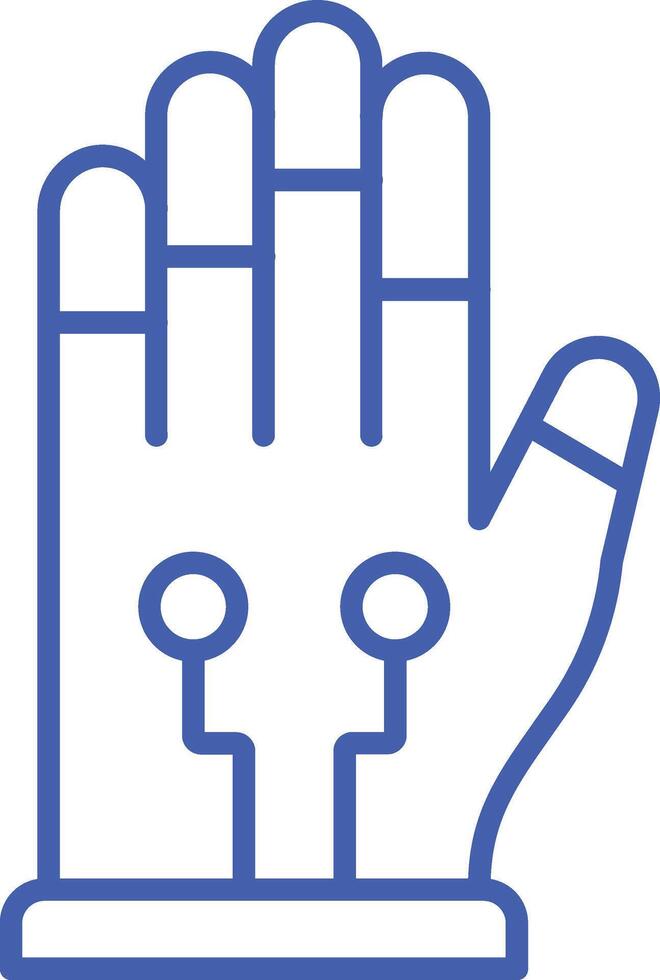 Hand Outline Icon vector