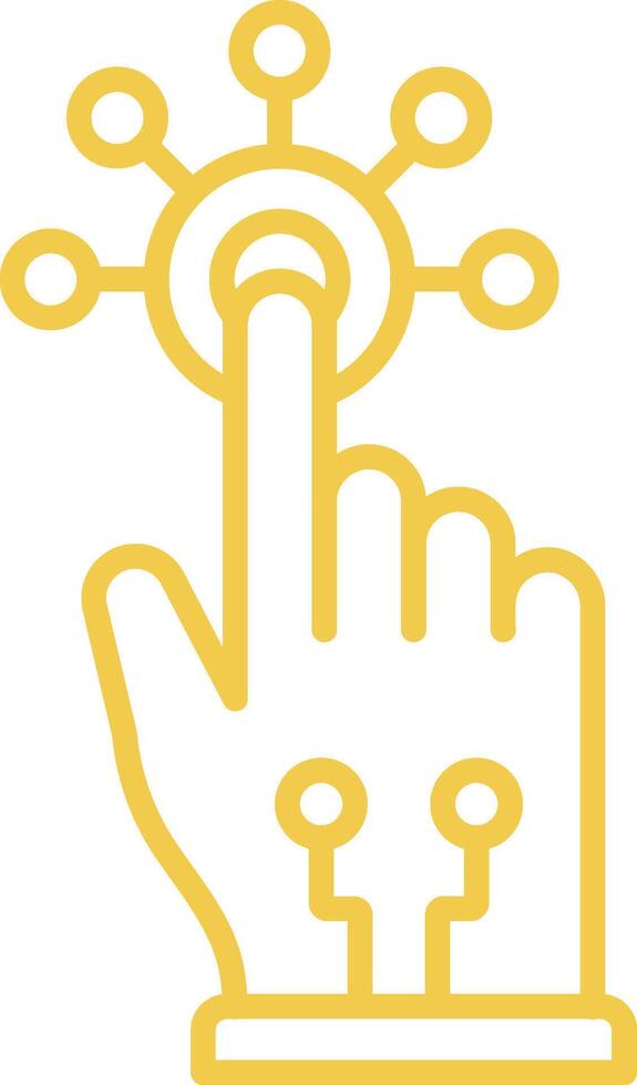 Interaction Line Icon vector
