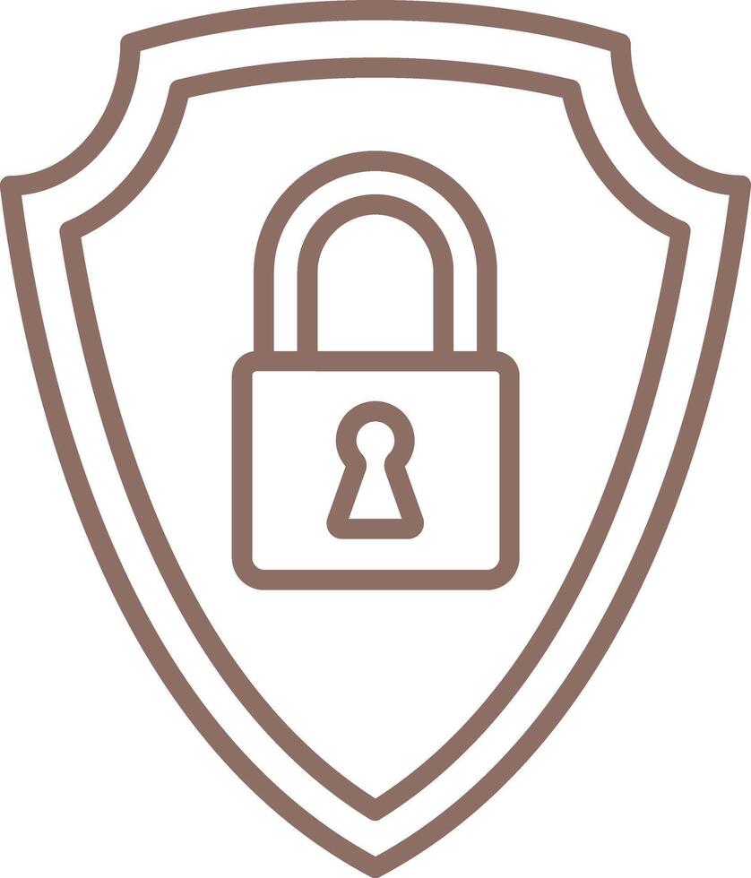 Security Outline Icon vector