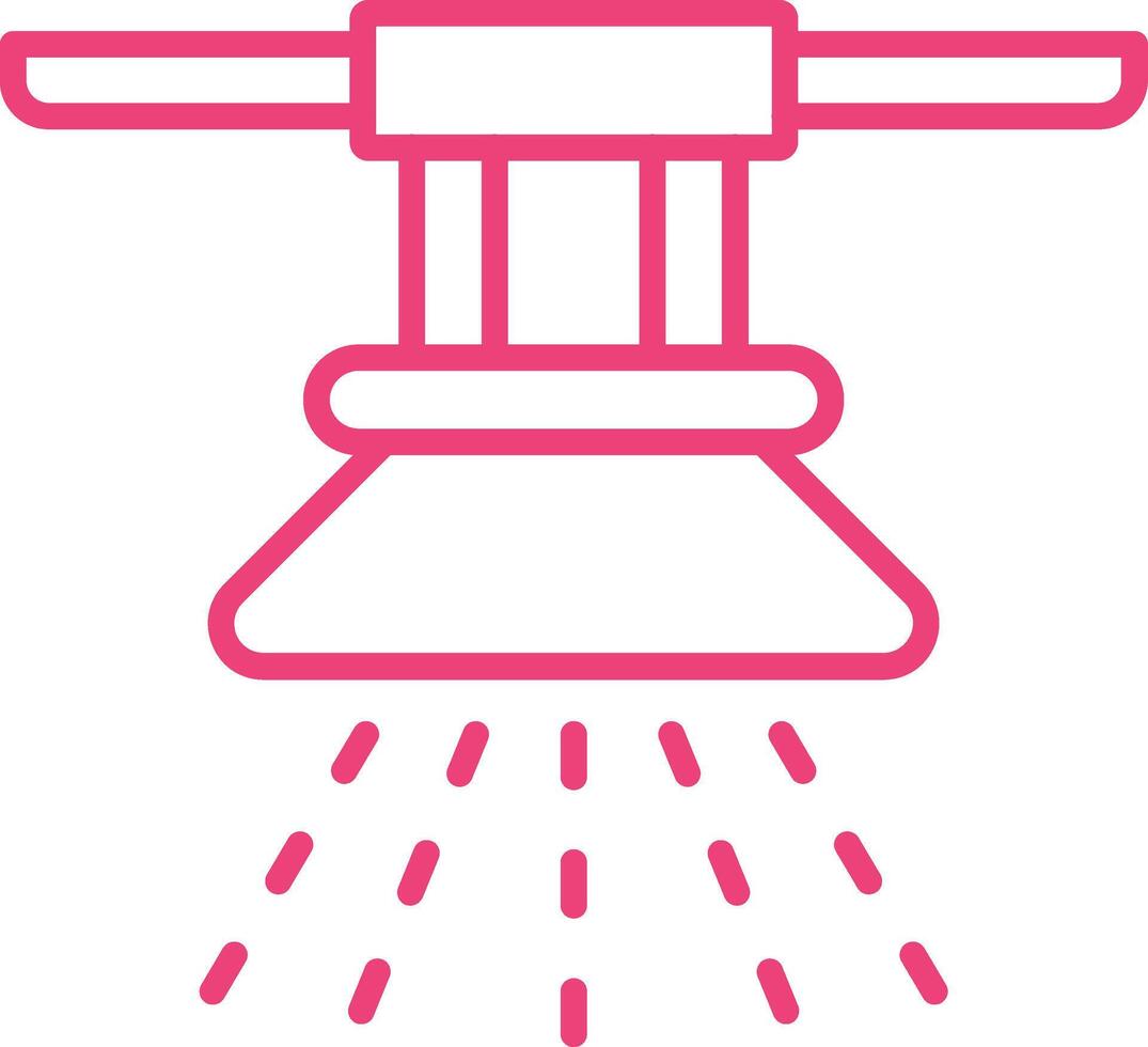 Sprinkler Outline Icon vector