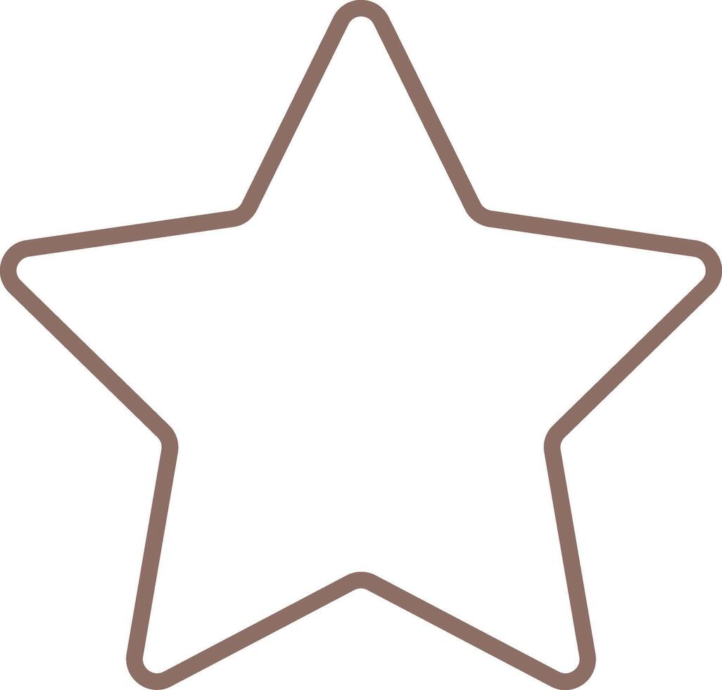Star Outline Icon vector