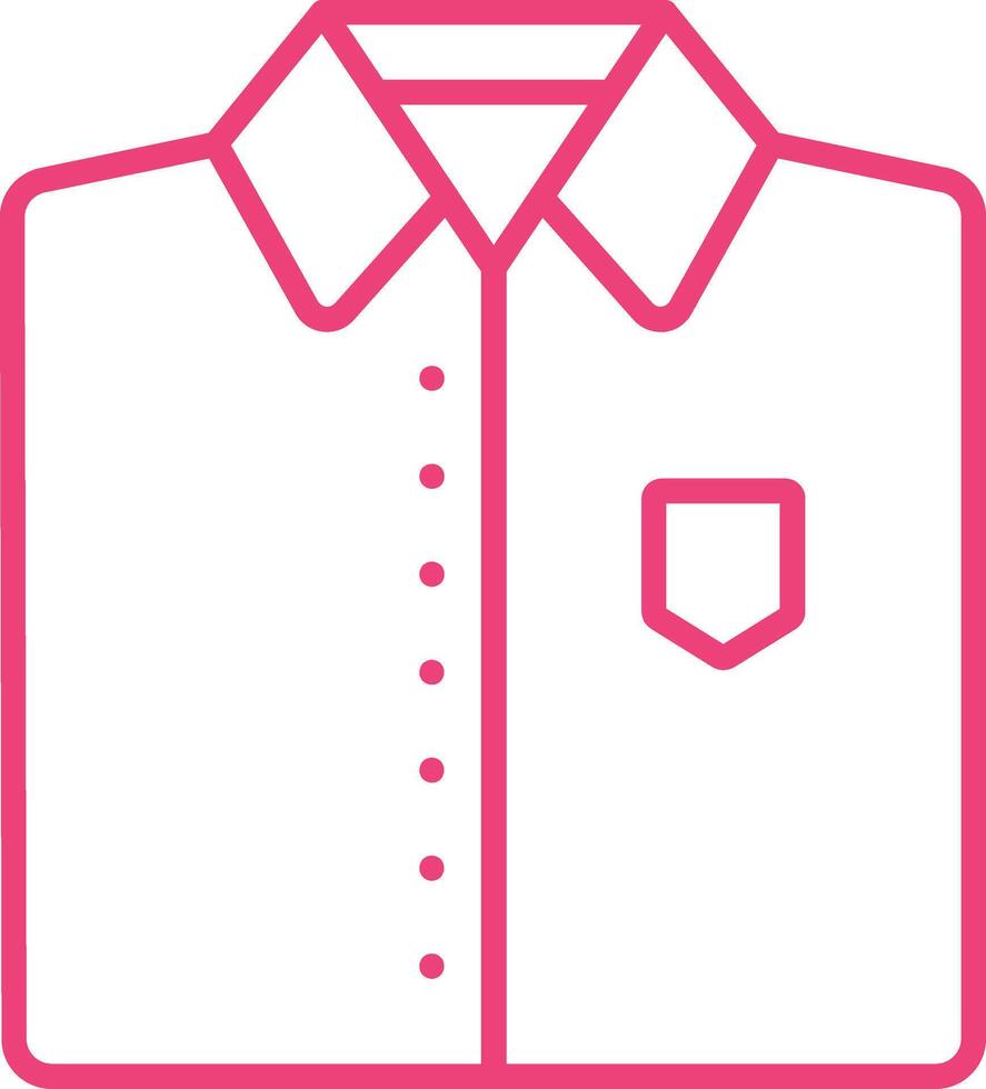 Outline Shirt Icon vector