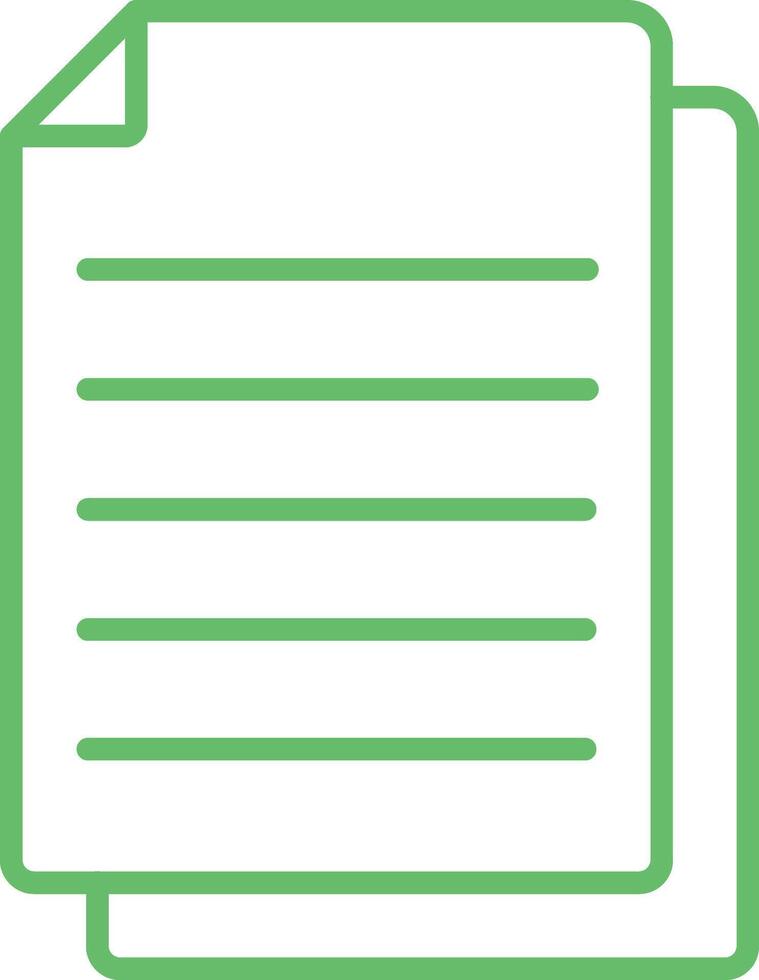Paper Outline Icon vector
