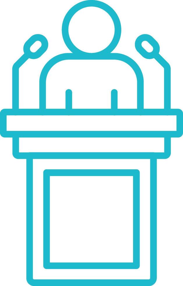 Outline Conference Icon vector