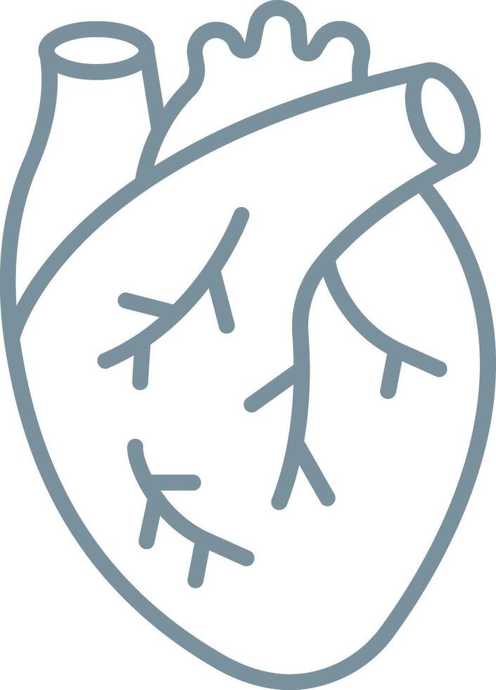 Outline Heart Icon vector