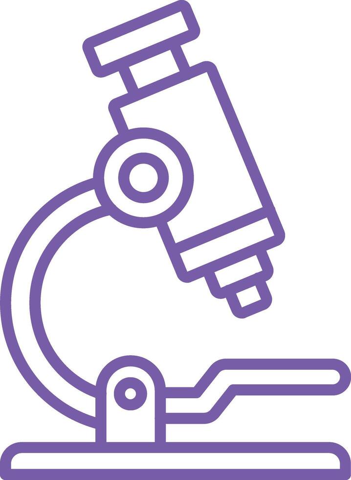 Outline Microscope Icon vector