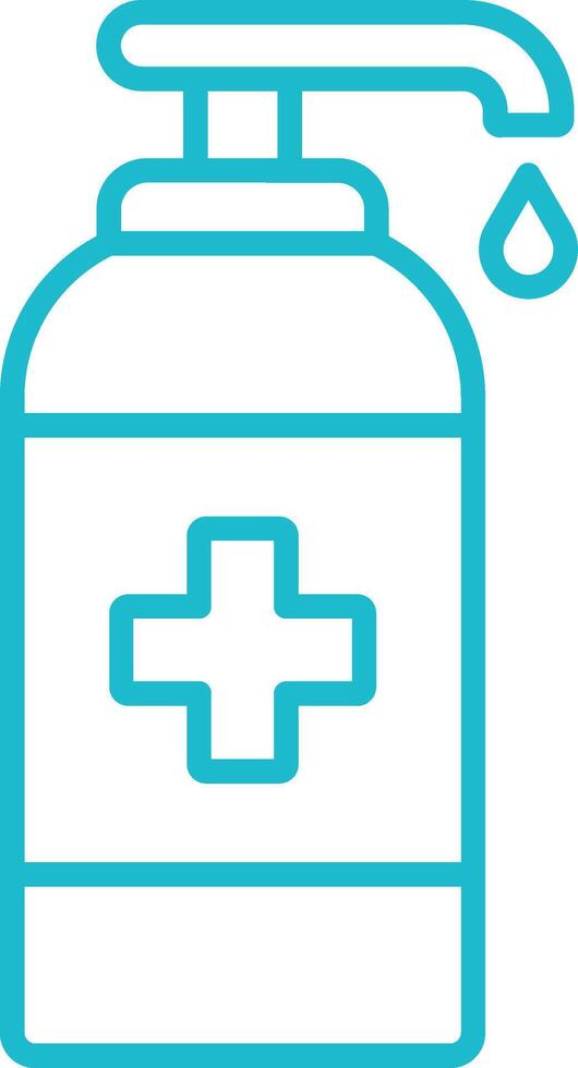 Hand Sanitizer Outline Icon vector