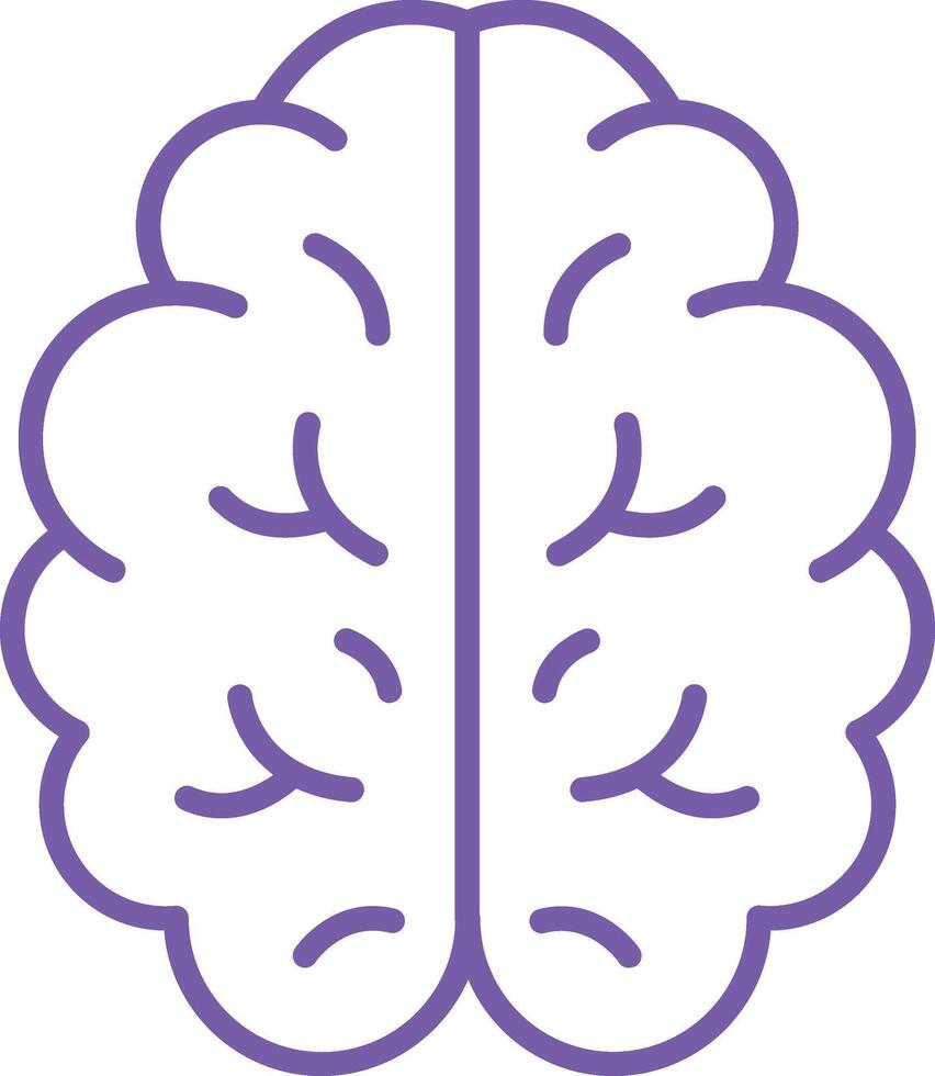 Outline Brain Icon vector