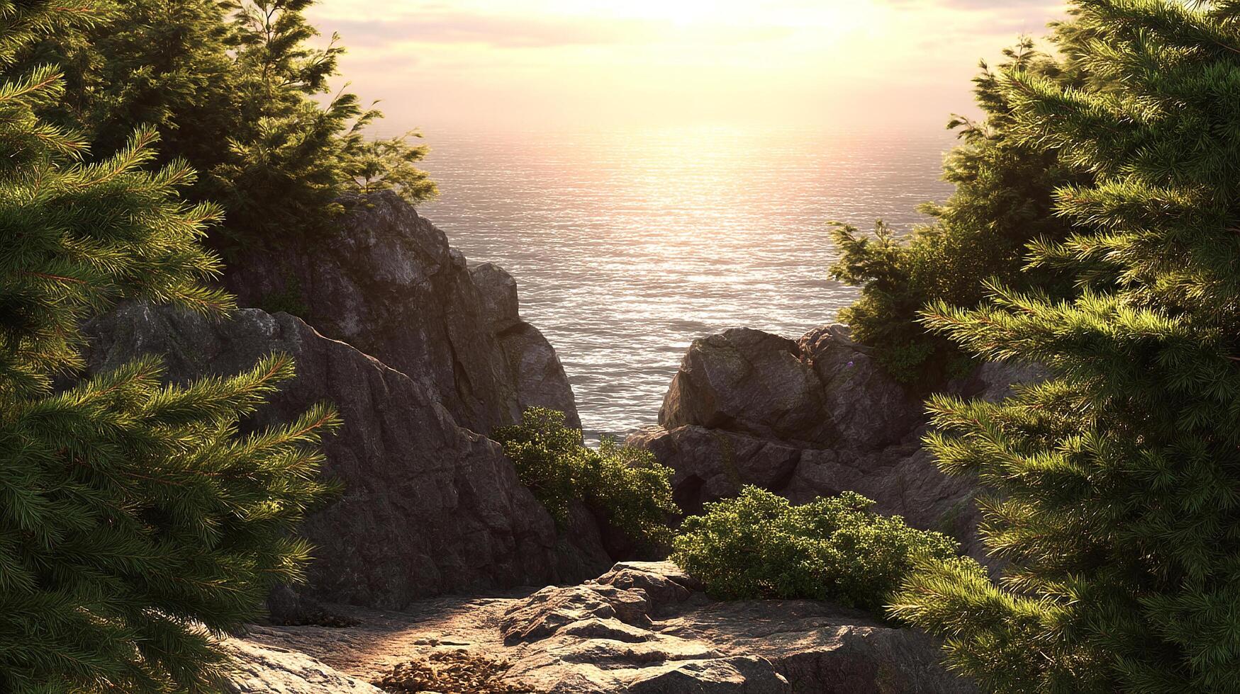 Natural Landscape in the Scene photo