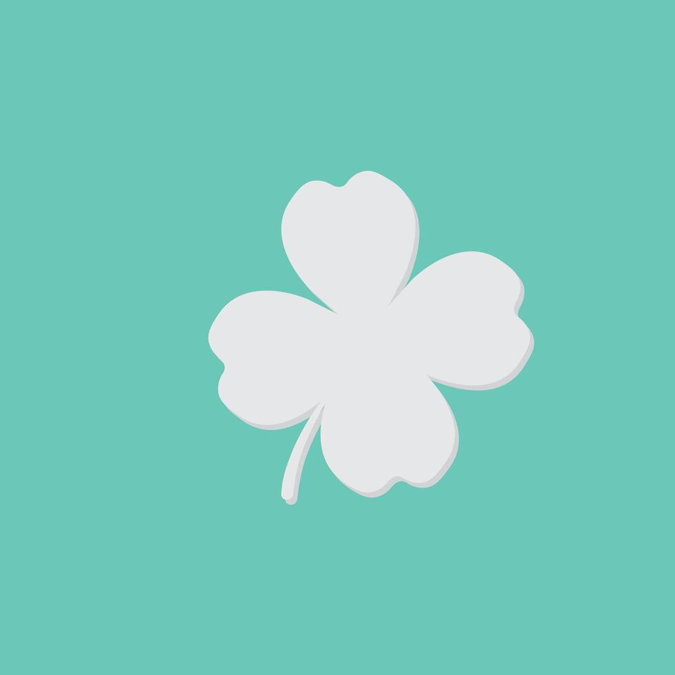 Clover with four leaves vector