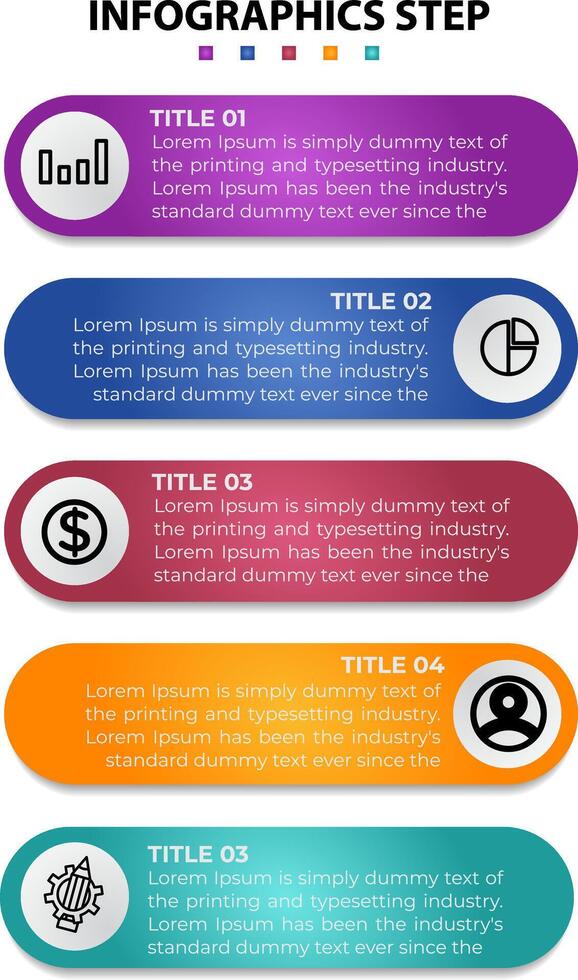 Infographic design. Step Infographics design. vector