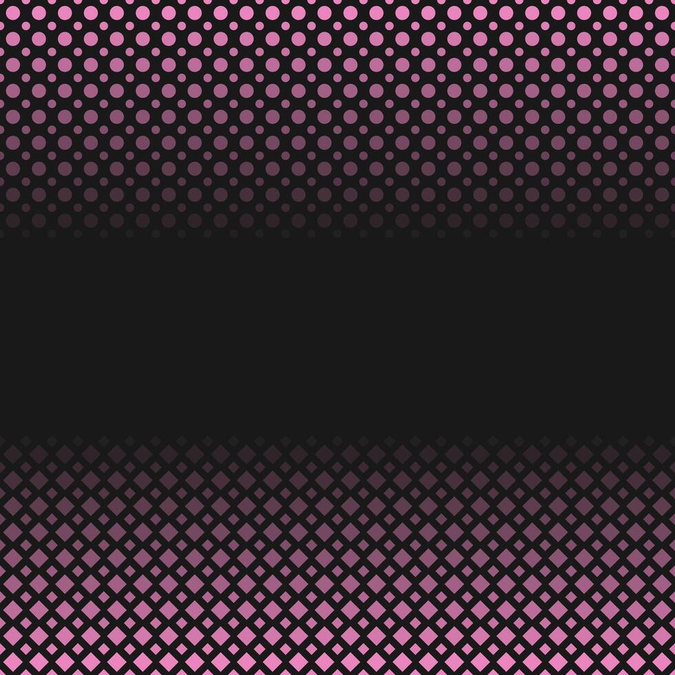 Geometric abstract halftone pattern background - graphic design from squares and circles vector