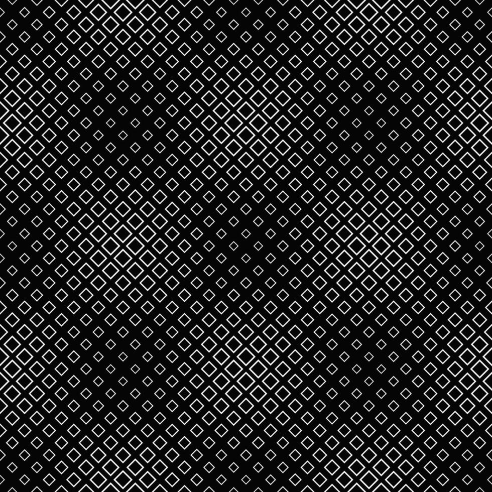 Geometrical diagonal square pattern background - abstract monochrome graphic design vector