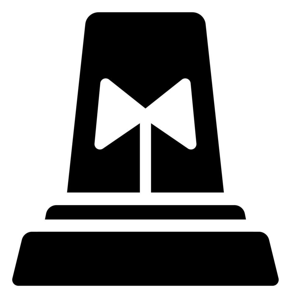 Siren Silhouette in Flat Graphic vector