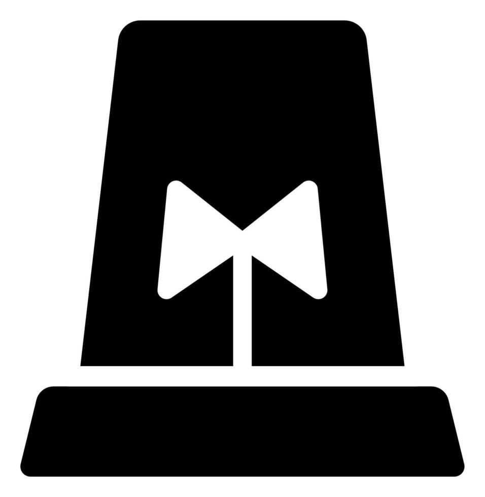 Warning Siren Flat Icon Minimal vector