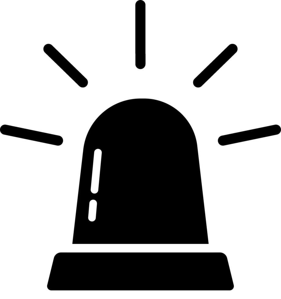 Flat Style Icon of a Siren vector