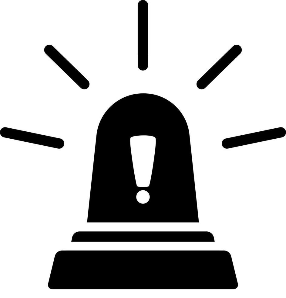 Silhouette of Siren in Flat vector