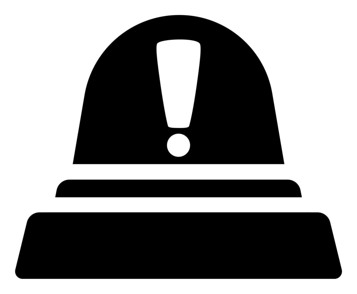 Emergency Siren Symbol in Flat Icon vector