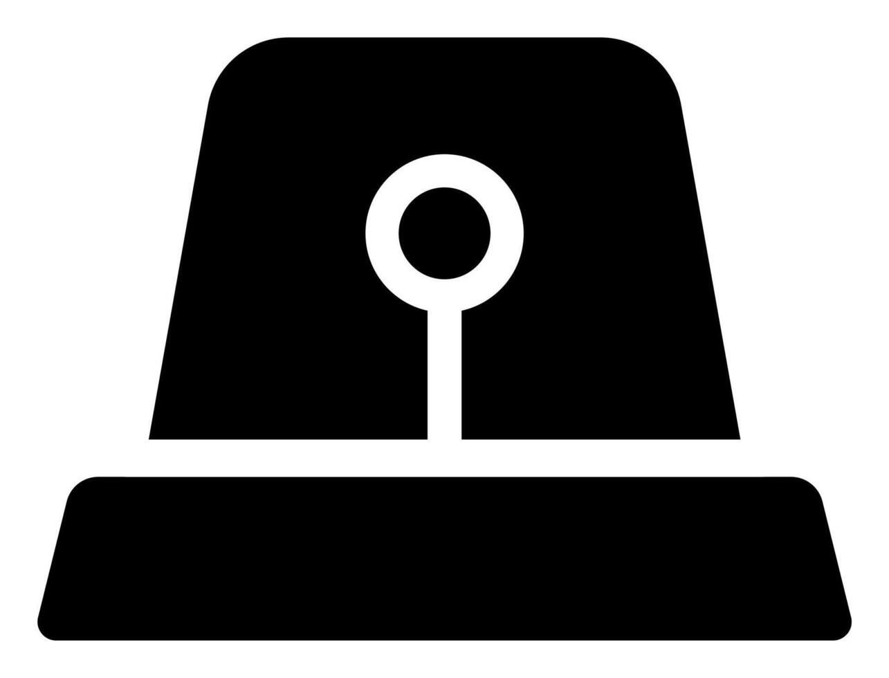 Siren Symbol Flat Icon for Safety vector
