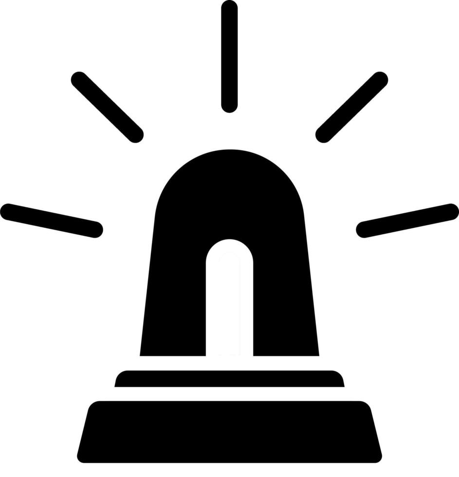 Flat Icon Siren for Emergency Use vector