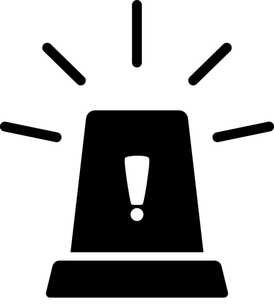 Flat Icon Siren Warning Signal vector