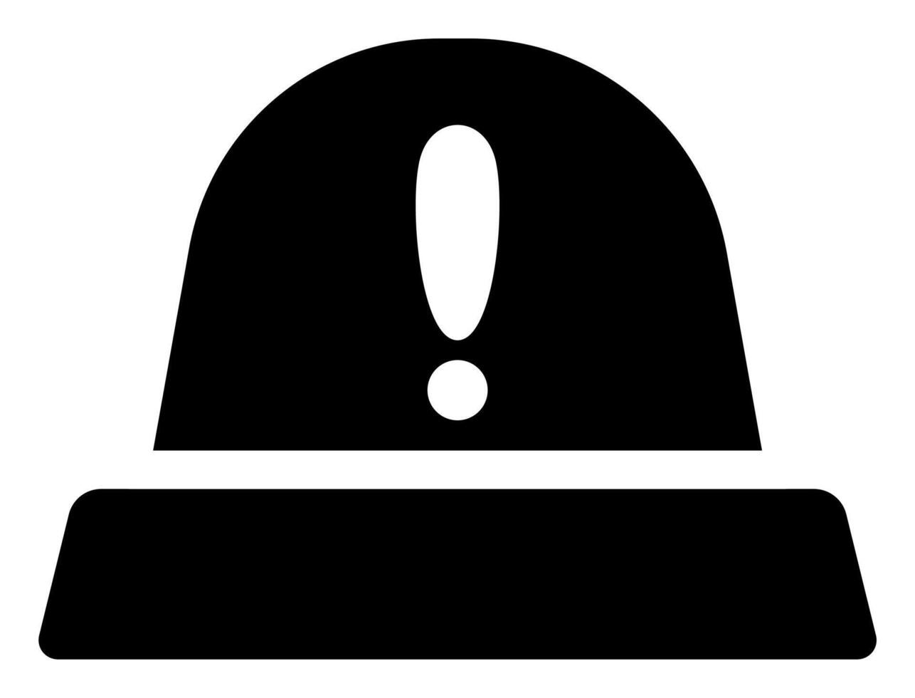Simple Flat Monochrome Siren Design vector