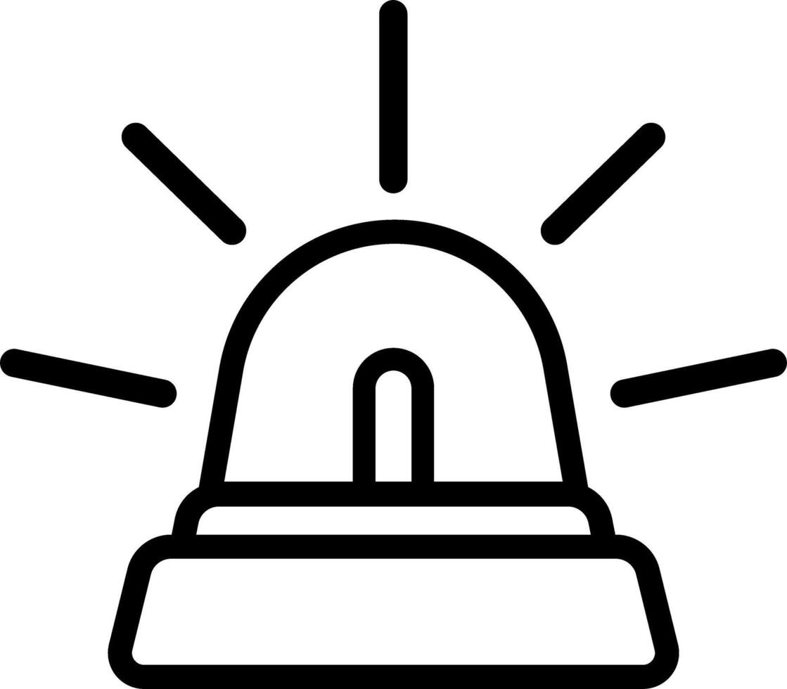 Minimal Emergency Icon With Outline vector