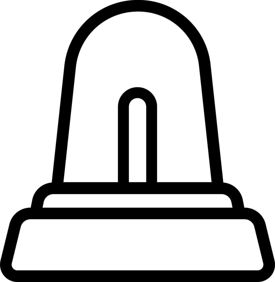 Minimal Black Icon For Caution vector