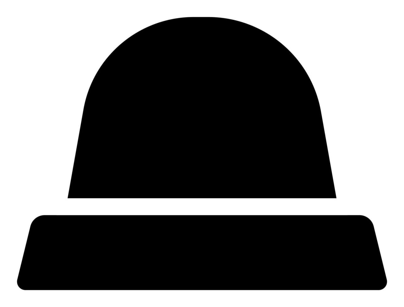 Flat Outline of Siren Light Icon vector