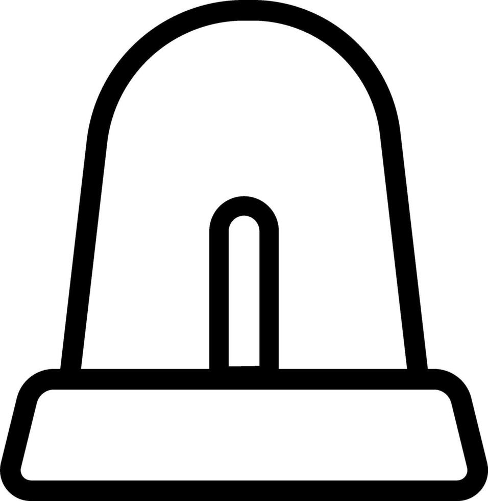 Siren Emergency Alert Line Drawing vector