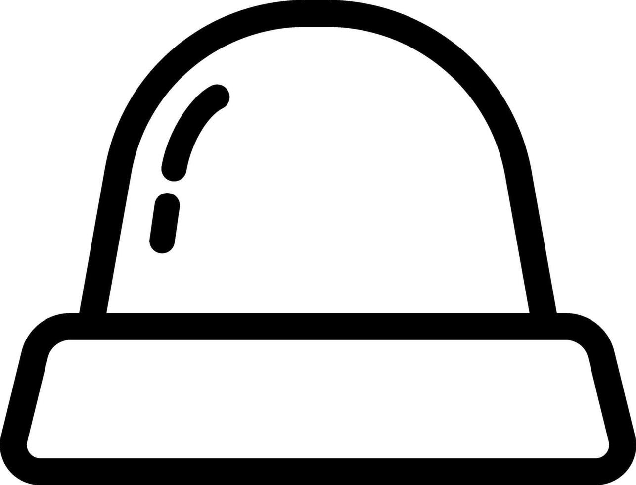 Simple Siren Graphic In Line Style vector