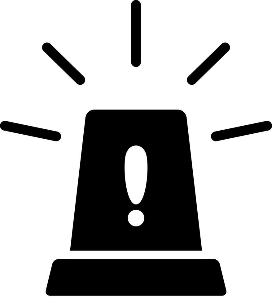 Flat Minimal Emergency Light Beacon vector