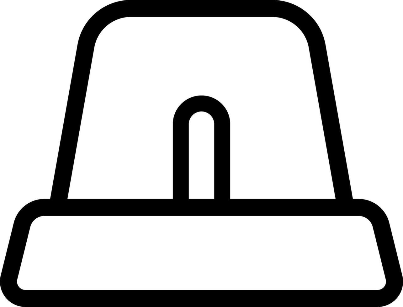 Emergency Signal Siren Line Icon vector