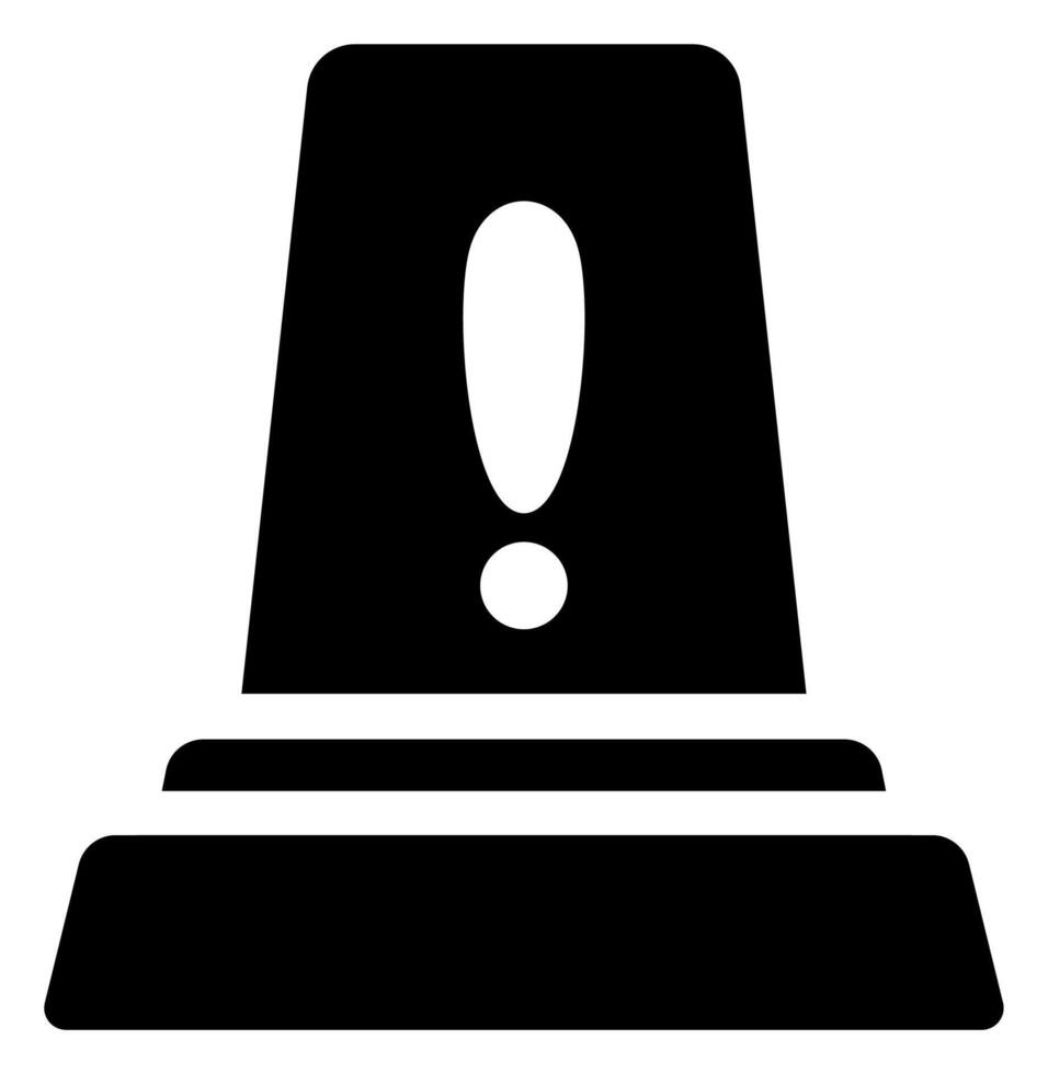Siren Light Symbol in Flat Style vector