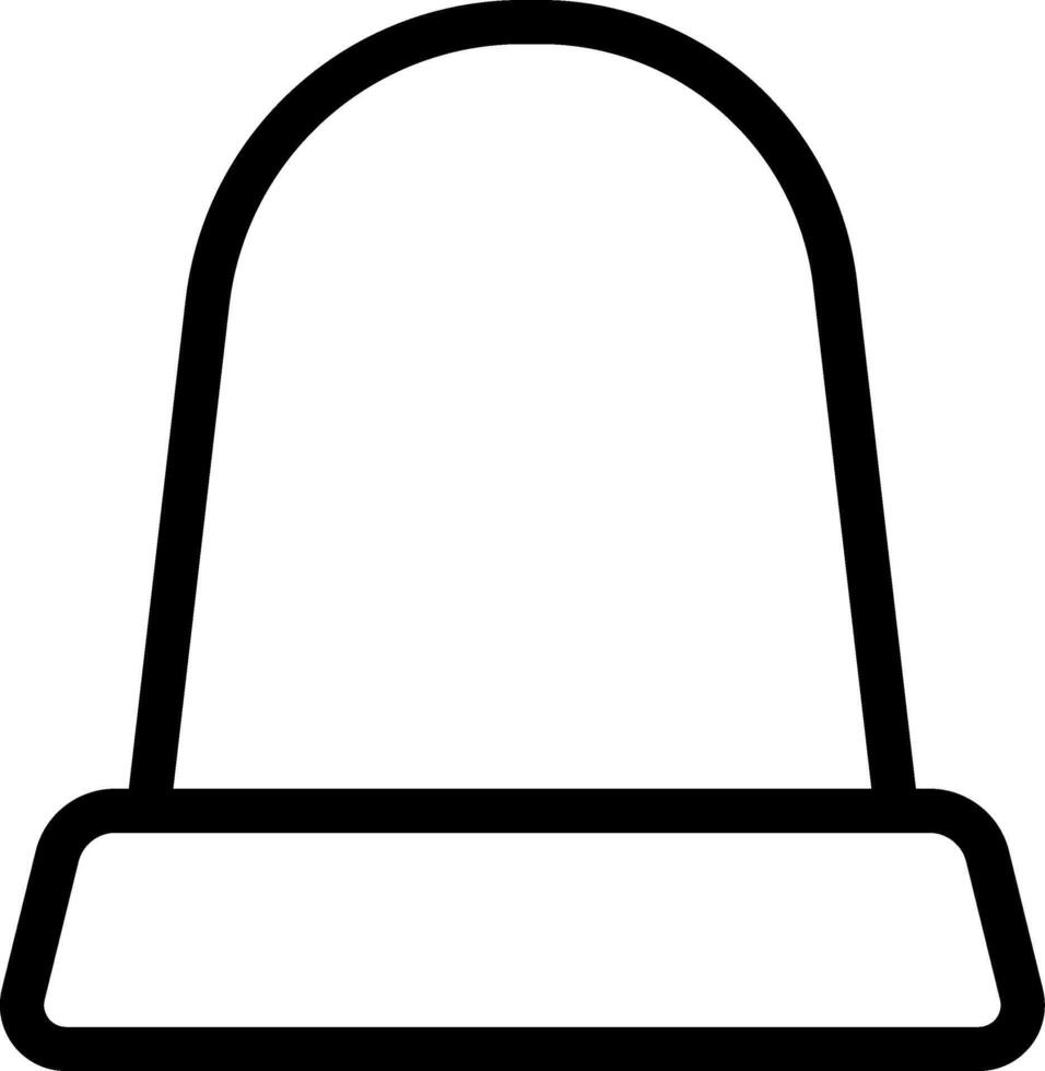 Flat Emergency Siren Icon With Alert vector