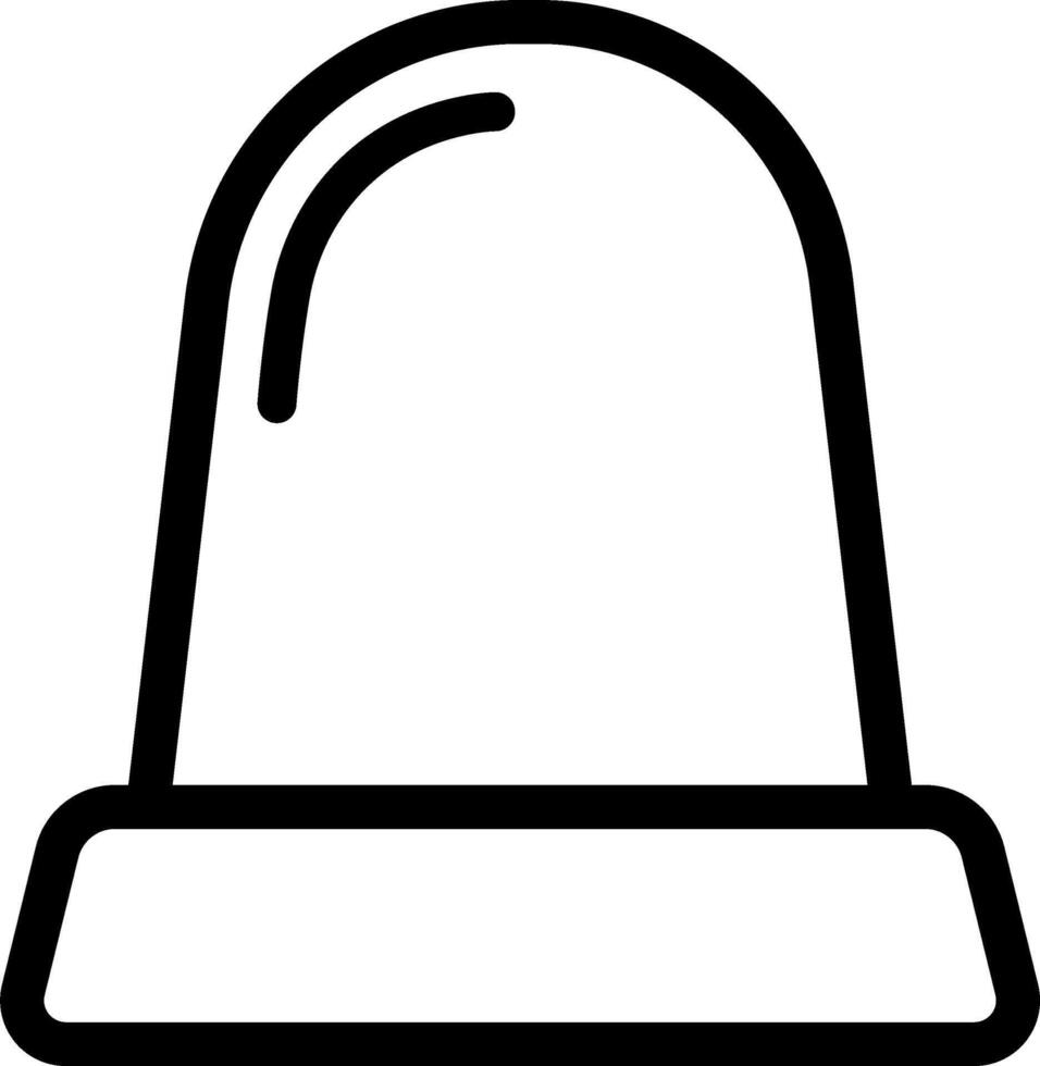 Flat Icon For Emergency Siren Alert vector