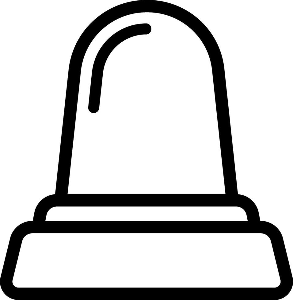 Emergency Icon With Siren Signal Flat vector