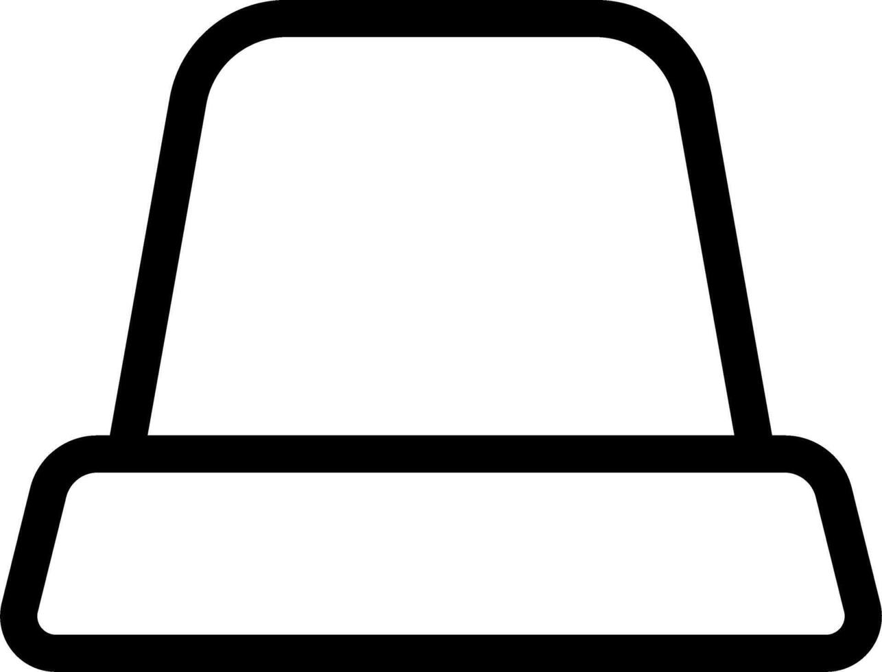 Flat Emergency Siren Icon Alert vector