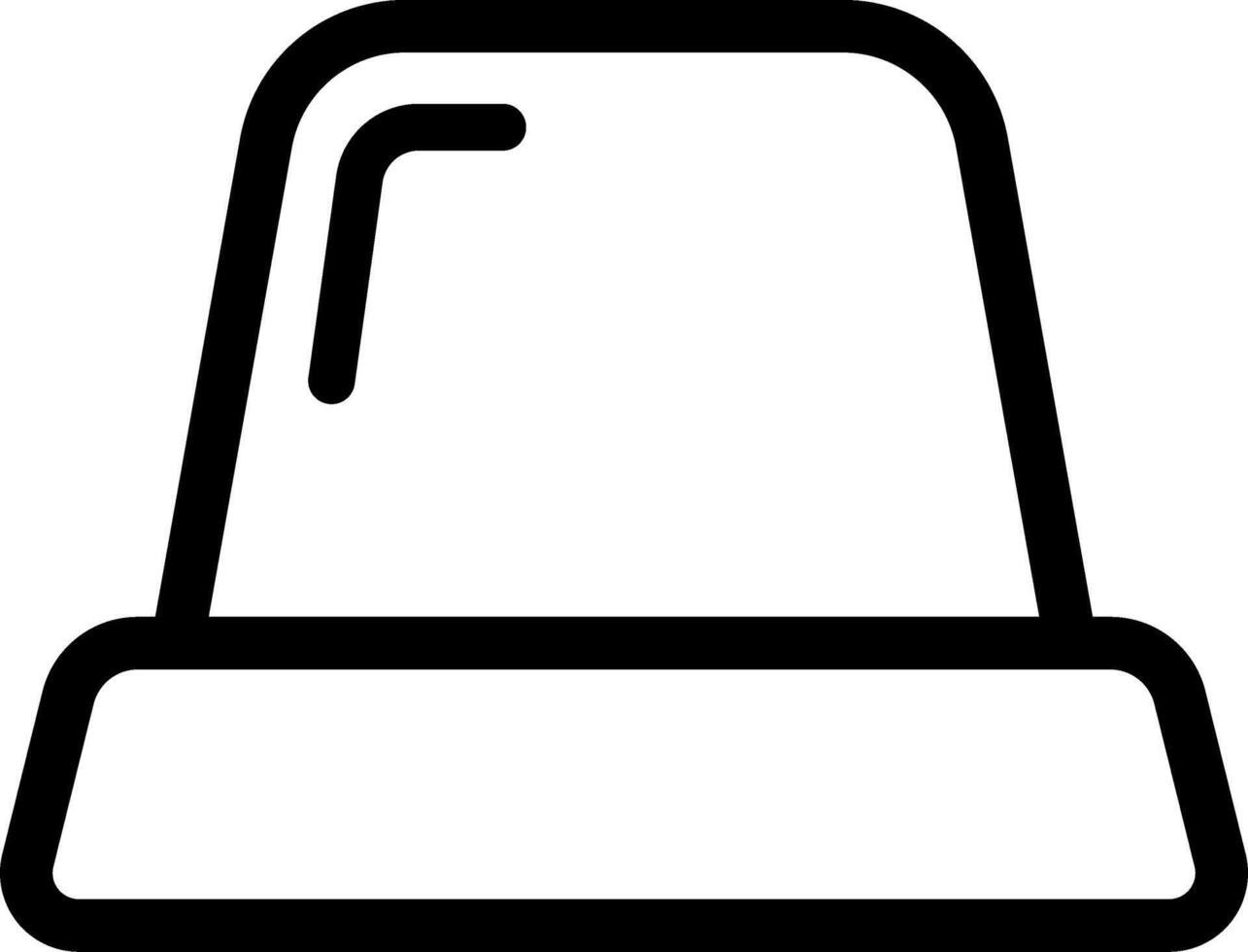 Siren Signal Emergency Icon Flat Style vector
